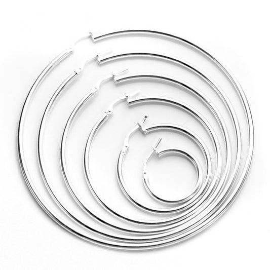 Sterling Silver 2mm Hoop Earrings