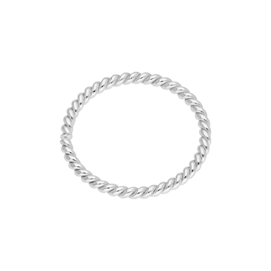 Sterling Silver Twisted Hoop 10mm 20Ga Nose Ring