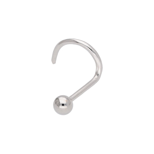 Sterling Silver 2mm Ball 23Ga Nose Screw Stud